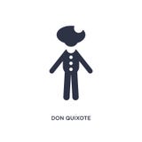 don quixote icon on white background. Simple element illustration from literature concept stock illustration don quixote icon on white background. Simple element illustration from literature concept stock illustration