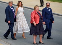 Donald Trump, Melania Trump, Erna Solberg, Nikol Pashinyan royalty-vrije stock afbeeldingen Donald Trump, Melania Trump, Erna Solberg, Nikol Pashinyan royalty-vrije stock afbeeldingen