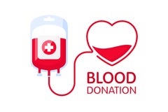 Donate blood concept with blood bag and heart. Blood donation vector illustration. World blood donor day - June 14. stock illustration Donate blood concept with blood bag and heart. Blood donation vector illustration. World blood donor day - June 14. stock illustration