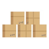 Donation help box icon, flat style royalty free illustration Donation help box icon, flat style royalty free illustration