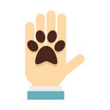 Donations pour l'icône d'animaux familiers, style plat illustration de vecteur Donations pour l'icône d'animaux familiers, style plat illustration de vecteur