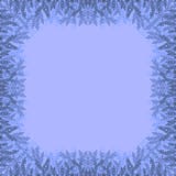 Donkerblauwe takken met bladeren op een lichtblauwe achtergrond stock illustratie Donkerblauwe takken met bladeren op een lichtblauwe achtergrond stock illustratie