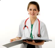 Donna abbastanza medica immagine stock Donna abbastanza medica immagine stock