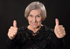 Donna più anziana sorridente Immagini Stock Donna più anziana sorridente Immagini Stock