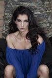 Donna sexy con capelli neri immagine stock Donna sexy con capelli neri immagine stock