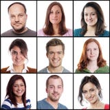 Donne caucasiche ed uomini che variano da 18 a 45 anni fotografia stock Donne caucasiche ed uomini che variano da 18 a 45 anni fotografia stock