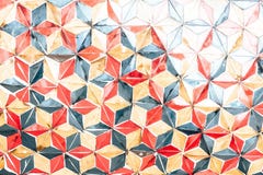 Donnez à un style une consistance rugueuse plus ancien de handmake de vintage d'illustration de mur de triangle de couleur photos stock Donnez à un style une consistance rugueuse plus ancien de handmake de vintage d'illustration de mur de triangle de couleur photos stock