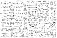 Doodle border,arrows,decor element.Love set Stock Photos Doodle border,arrows,decor element.Love set Stock Photos