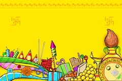 Doodle de Diwali libre illustration Doodle de Diwali libre illustration