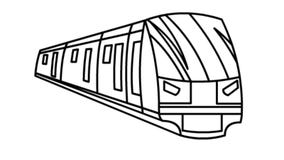 Doodle Illustration of Metro Train Stock Footage - Video of line, black:  213364500