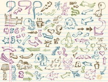 Doodle Sketch Vector Set Royalty Free Stock Images