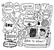 doodle śliczna mowa ilustracja wektor doodle śliczna mowa ilustracja wektor