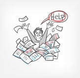 Doodle эскиза документов концепции иллюстрации вектора канцелярщины бесплатная иллюстрация Doodle эскиза документов концепции иллюстрации вектора канцелярщины бесплатная иллюстрация