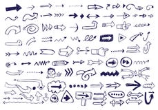 doodles стрелки иллюстрация вектора doodles стрелки иллюстрация вектора