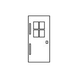door with window icon. Element of Door for mobile concept and web apps icon. Thin line icon for website design and development, vector illustration door with window icon. Element of Door for mobile concept and web apps icon. Thin line icon for website design and development, vector illustration