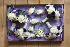Doos van de Bloemen van het Huwelijk Stock Foto Doos van de Bloemen van het Huwelijk Stock Foto