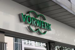 Dortmund, Ruhr Area, North Rhine Westphalia ,Germany - April 16 2018: Vorwerk company sign and logo at store stock photography Dortmund, Ruhr Area, North Rhine Westphalia ,Germany - April 16 2018: Vorwerk company sign and logo at store stock photography