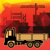 Doręczeniowa ciężarówka ilustracja wektor Doręczeniowa ciężarówka ilustracja wektor