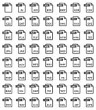 Dossierpictogrammen stock illustratie Dossierpictogrammen stock illustratie