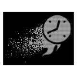 Dot Halftone Deadline Fire Icon dispersé blanc illustration libre de droits Dot Halftone Deadline Fire Icon dispersé blanc illustration libre de droits