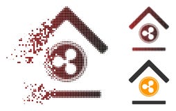Dot Halftone Ripple Bank Icon dissous illustration de vecteur Dot Halftone Ripple Bank Icon dissous illustration de vecteur
