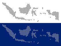 Blue Dot Indonesia Map stock vector. Illustration of national - 118740516