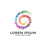 Dots Circle Sea lizenzfreie abbildung Dots Circle Sea lizenzfreie abbildung