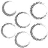 Dotted halftone circle design templates collection Royalty Free Stock Image Dotted halftone circle design templates collection Royalty Free Stock Image