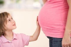 dottergravid kvinna arkivfoto dottergravid kvinna arkivfoto