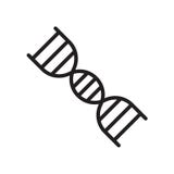 double helix icon isolated on white background stock illustration double helix icon isolated on white background stock illustration