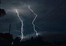 Double lightning strike stock images Double lightning strike stock images