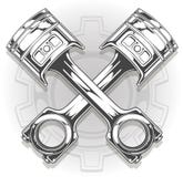 Double piston noir graphique de moteur de voiture illustration de vecteur Double piston noir graphique de moteur de voiture illustration de vecteur