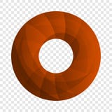 Doughnut εικονίδιο μπισκότων, ύφος κινούμενων σχεδίων διανυσματική απεικόνιση Doughnut εικονίδιο μπισκότων, ύφος κινούμενων σχεδίων διανυσματική απεικόνιση
