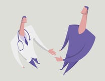 Doutor e paciente Consulta médica, exame Medicina e cuidados médicos para povos ilustração do vetor do conceito liso ilustração royalty free Doutor e paciente Consulta médica, exame Medicina e cuidados médicos para povos ilustração do vetor do conceito liso ilustração royalty free