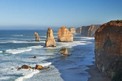 Douze apôtres sur la route grande d'océan, Australie Images libres de droits Douze apôtres sur la route grande d'océan, Australie Images libres de droits
