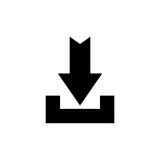 Download button simple vector icon internet downloading sign vector illustration Download button simple vector icon internet downloading sign vector illustration