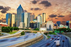 Downtown Atlanta royalty free stock photography Downtown Atlanta royalty free stock photography