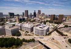 Downtown City Skyline Atlanta Georgia Metro Area Capital Town Royalty Free Stock Image Downtown City Skyline Atlanta Georgia Metro Area Capital Town Royalty Free Stock Image