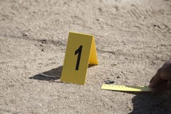 Dowód władcy i markiera skala dowód z praw enforcemen obrazy stock Dowód władcy i markiera skala dowód z praw enforcemen obrazy stock