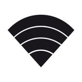 Draadloos Wlan Internet het Signaal Vlak Pictogram van WiFi voor Apps of Website vector illustratie Draadloos Wlan Internet het Signaal Vlak Pictogram van WiFi voor Apps of Website vector illustratie
