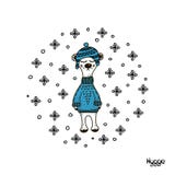 Draagt de hand getrokken illustratie van leuke grappig in een gebreide hoed en een sweater Ge?soleerde voorwerpen op witte achter vector illustratie Draagt de hand getrokken illustratie van leuke grappig in een gebreide hoed en een sweater Ge?soleerde voorwerpen op witte achter vector illustratie