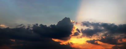 Dramatic atmosphere panorama view of fantasy twilight sky. stock photography Dramatic atmosphere panorama view of fantasy twilight sky. stock photography