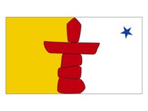 Drapeau d'état du Canada de Nunavut illustration libre de droits Drapeau d'état du Canada de Nunavut illustration libre de droits