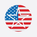 Drapeau national d'étoile des Etats-Unis d'Amérique Etats-Unis illustration de vecteur Drapeau national d'étoile des Etats-Unis d'Amérique Etats-Unis illustration de vecteur