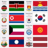 Les drapeaux et les capitaux du monde ont placé 12 illustration libre de droits Les drapeaux et les capitaux du monde ont placé 12 illustration libre de droits