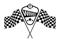 Drapeaux à carreaux de course de vecteur illustration de vecteur Drapeaux à carreaux de course de vecteur illustration de vecteur