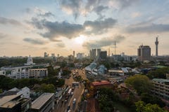 Draufsicht von Colombo-Stadt stockfotos Draufsicht von Colombo-Stadt stockfotos