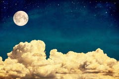 Dream Clouds and Moon