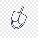 Dreidel pojęcia wektorowa liniowa ikona odizolowywająca na przejrzystym backg royalty ilustracja Dreidel pojęcia wektorowa liniowa ikona odizolowywająca na przejrzystym backg royalty ilustracja
