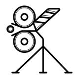 Drevbarriärsymbol stock illustrationer Drevbarriärsymbol stock illustrationer